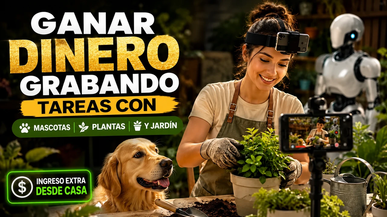 Gana Dinero Grabando Tareas con Mascotas, Plantas y Jardín