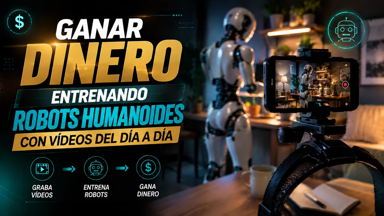 Gana dinero entrenando robots humanoides con vídeos cotidianos