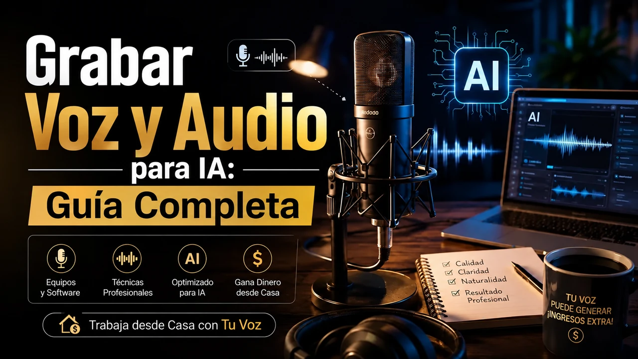 Grabar voz y audio para IA: guía completa