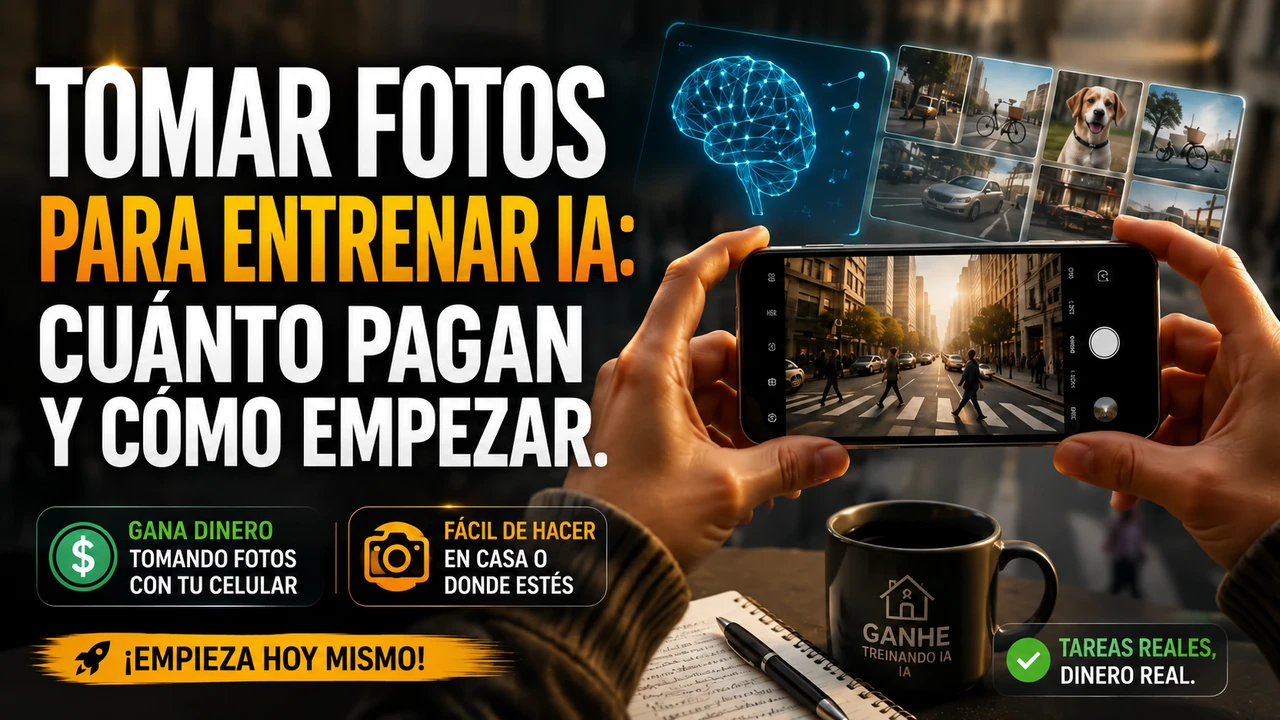 Tomar fotografías para entrenar la IA: cuánto pagan y cómo empezar