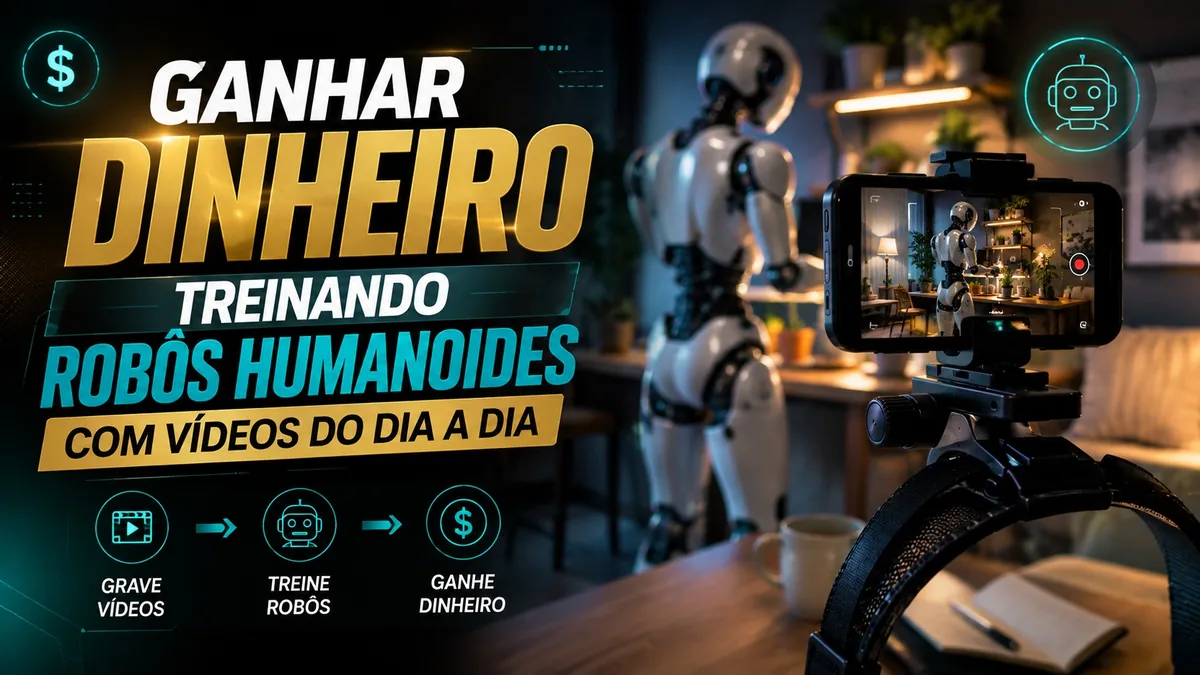 Ganhar Dinheiro Treinando Robôs Humanoides com Vídeos do Dia a Dia